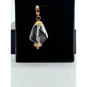 Technibond‎ Sterling Silver Gold Plated Pendant Enhancer